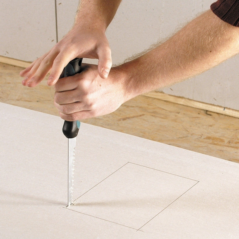 Scie à main 2C WOLFCRAFT 4033000 pour découpes dans les plaques de plâtre