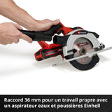 Scie circulaire 18V Ø165mm sans fil EINHELL TE-CS 18/165-1 Li Solo Power X-Change (vendu sans batterie)