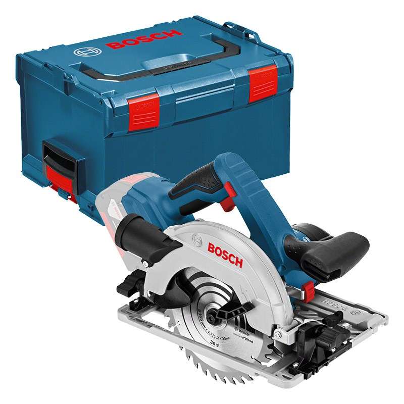 Scie Circulaire sans fil Ø165 BOSCH 06016A2101 - GKS 18V-57G Professional (vendu sans batterie) + L-Boxx