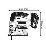 Scie sauteuse BOSCH 06015A6100 - GST 18 V-LI B Professional 18V (machine nue)