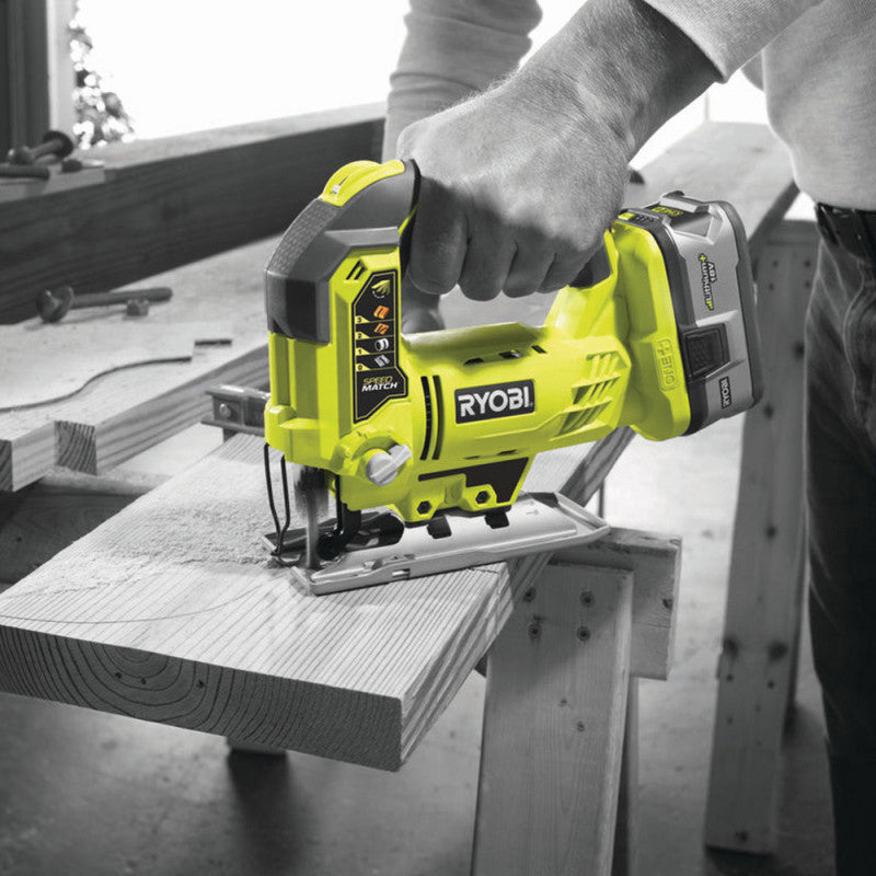 Scie sauteuse pendulaire RYOBI R18JS-0 18V One+ (vendu sans batterie)