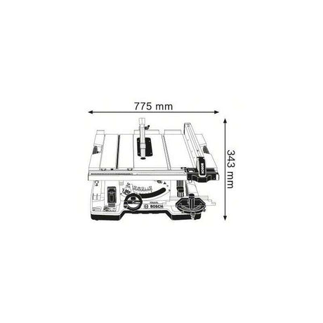 Scie sur table BOSCH 0601B30400 - GTS 10 XC Professional - Ø 254 mm - 2100 W