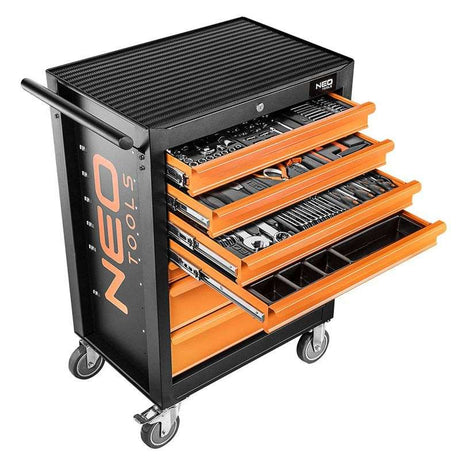Servante d'atelier équipée 129 pc + 10 inserts NEO TOOLS 84-222+G