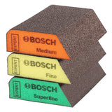 Set de 3 éponges abrasives BOSCH 2608901174 69 x 97 x 26 mm, M, F, SF