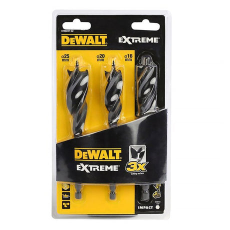 Set de 3 mèches à bois DEWALT DT90237-QZ