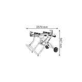 Support de travail roulant BOSCH 0601B12100 - GTA 2500 W Professional