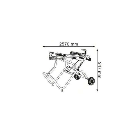 Support de travail roulant BOSCH 0601B12100 - GTA 2500 W Professional