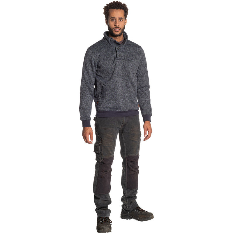 Sweat polaire HEROCK Verus gris chiné
