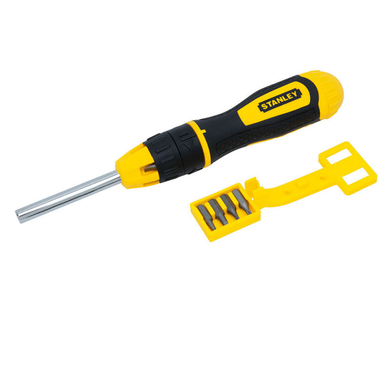Tournevis porte-embouts a cliquet STANLEY 0-68-010 + 10 embouts