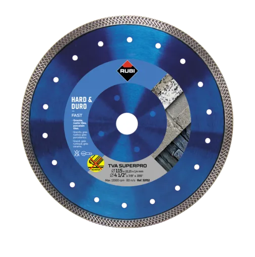 Disque TVA 180  - RUBI  Disque diamant matériaux durs TURBO VIPER - 31934