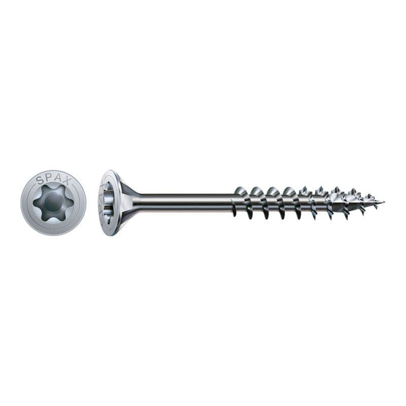 Vis à bois tête fraisée filetage partiel T-STAR plus T20 4CUT (90 pcs) - SPAX