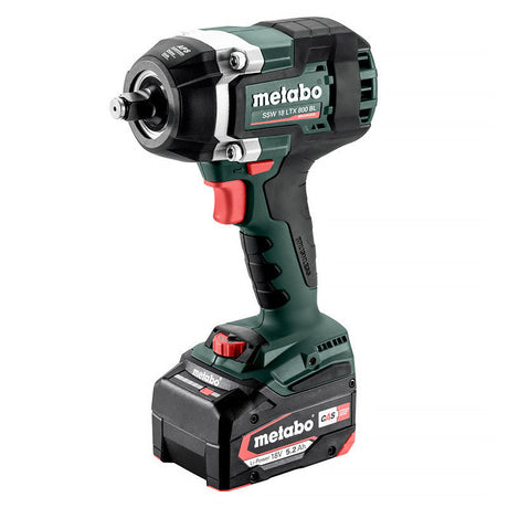 Boulonneuse à chocs sans fil METABO SSW 18 LTX 800 BL 2 x 5,2 Ah en coffret